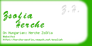 zsofia herche business card